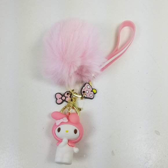 Melody Pom Pom Key Chain - Picture 1 of 6